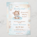Search for beige blue baby shower invitations Winter