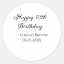 Search for 15th stickers Happy birthday