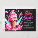 Search for ice cream baby girl shower invitations Sweet