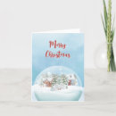 Search for winter snow globe christmas cards Blue