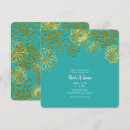 Search for teal turquoise and gold wedding invitations Elegant