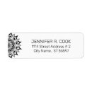 Search for black circle return address labels White