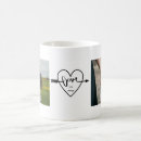 Search for hearts photo mugs Black and white