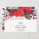 Search for red black save the dates Gothic