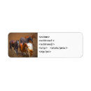 Search for western horse return address labels Brown