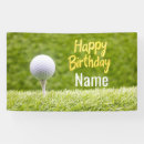 Search for happy birthday green banners Golfer