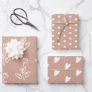 Search for pink flowers wrapping paper Heart