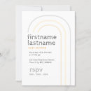 Search for yellow and grey invitations minimalist