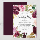 Search for watercolor burgundy floral invitations Blush