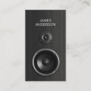 Search for audio speaker business cards Deejay