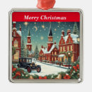 Search for village christmas tree decorations Santa