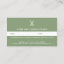 Search for salon appointment cards Minimalist