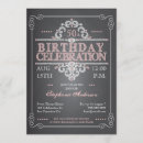 Search for chalkboard 50th birthday invitations Woman