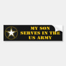 Search for my son bumper stickers Army