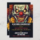 Search for circus clown invitations Party