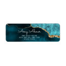 Search for teal glitter return address labels Elegant