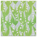 Search for lily of the valley fabric White