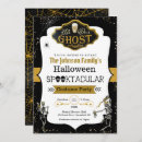 Search for costume party invitations Black and gold