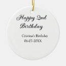 Search for 2nd for christmas tree decorations Happy 2nd birthday