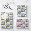 Search for hydrangea flowers wrapping paper Retro