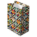 Search for black and white checkered gift bags Pattern