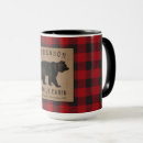 Search for red bear mugs Rustic