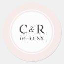 Search for pink and white monogram stickers Bride