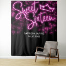 Search for hot pink backdrops Sweet sixteen reception