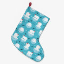 Search for cute polar bear christmas stockings Blue