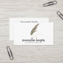 Search for quill business cards Typography