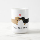 Search for love dachshund mugs Valentine