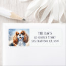 Search for cavalier return address labels Watercolor