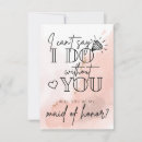 Search for maid of honor bridesmaid cards Watercolor
