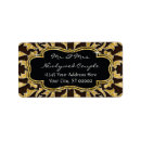 Search for gold flourish return address labels Ornate