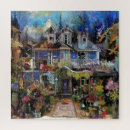 Search for haunted house puzzles Vintage