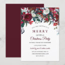Search for floral christmas invitations Red