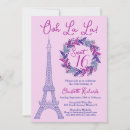 Search for paris sweet 16 invitations Eiffel tower