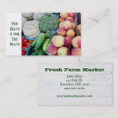 Search for fruit and vegetables business cards Healthy