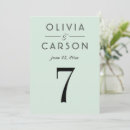 Search for mint green wedding table cards Simple