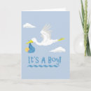 Search for stork birth announcement cards Boy