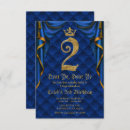 Search for blue and gold prince birthday invitations Party