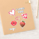 Search for red lips kiss stickers Trendy