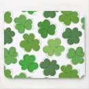 Search for three leafed clovers mousepads Lucky