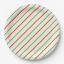 Search for candy cane christmas plates Red