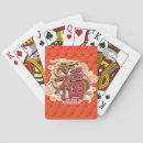 Search for chinese new year playing cards Red
