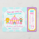 Search for pink circus invitations Turquoise