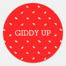 Search for red bandana stickers Cowboy