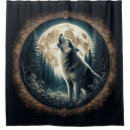 Search for wolf shower curtains Moon