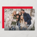 Search for script typography christmas cards Red