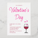 Search for wine night invitations Valentine's day party